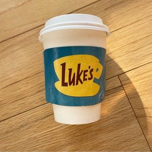 AUTHENTIC Luke's Pop-Up Coffee Cup & Sleeve Set ☕️ Gilmore Girls Memorabilia